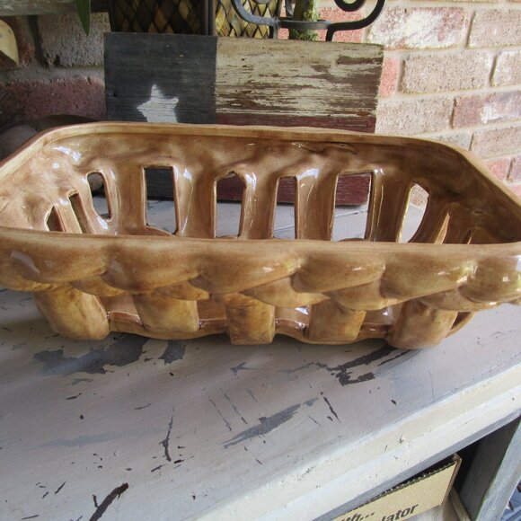 Vintage Studio Pottery Large Handcrafted Colander Bowl - Picture 2 of 7